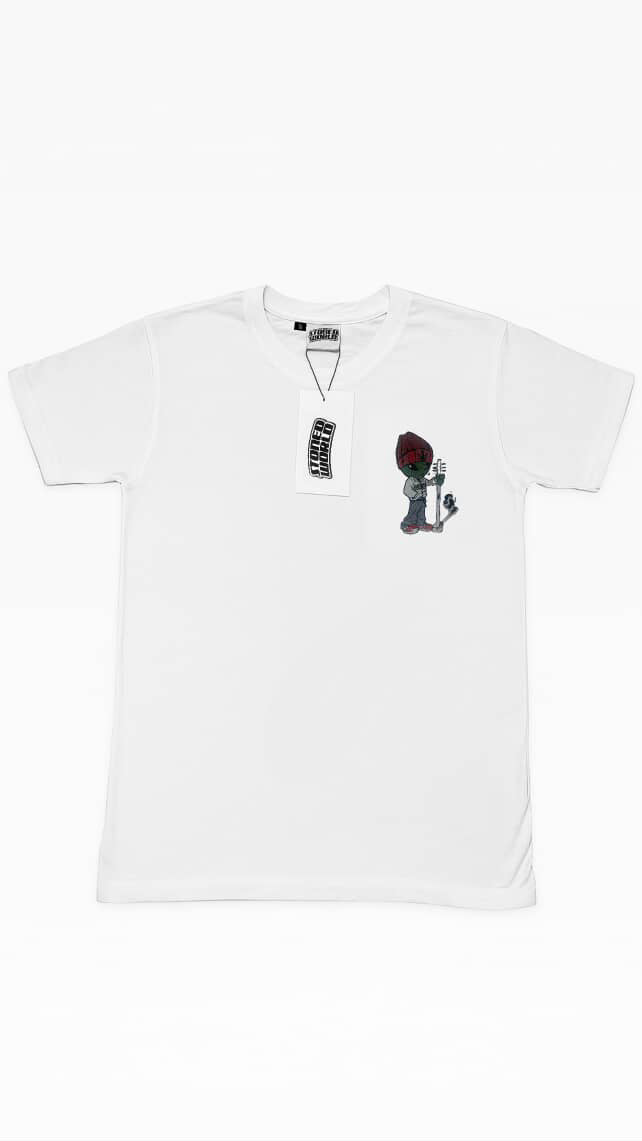 White Stoned Alien T-Shirt