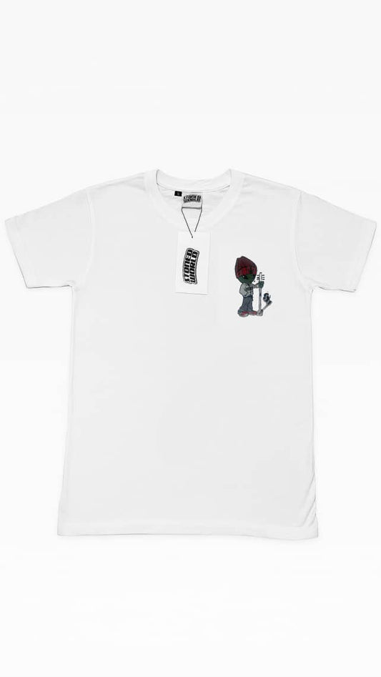 White Stoned Alien T-Shirt